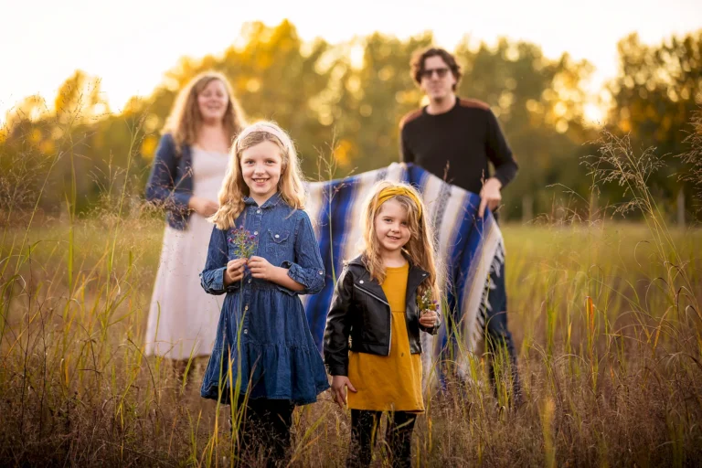Authentic family photo at Woodbine Beach, Toronto