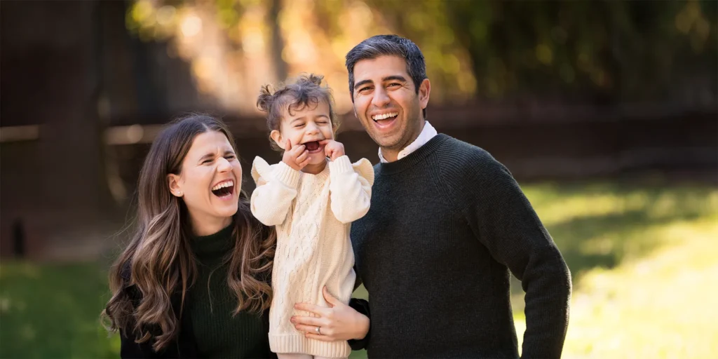 Toronto family photography, Authentic Laughing portrait
