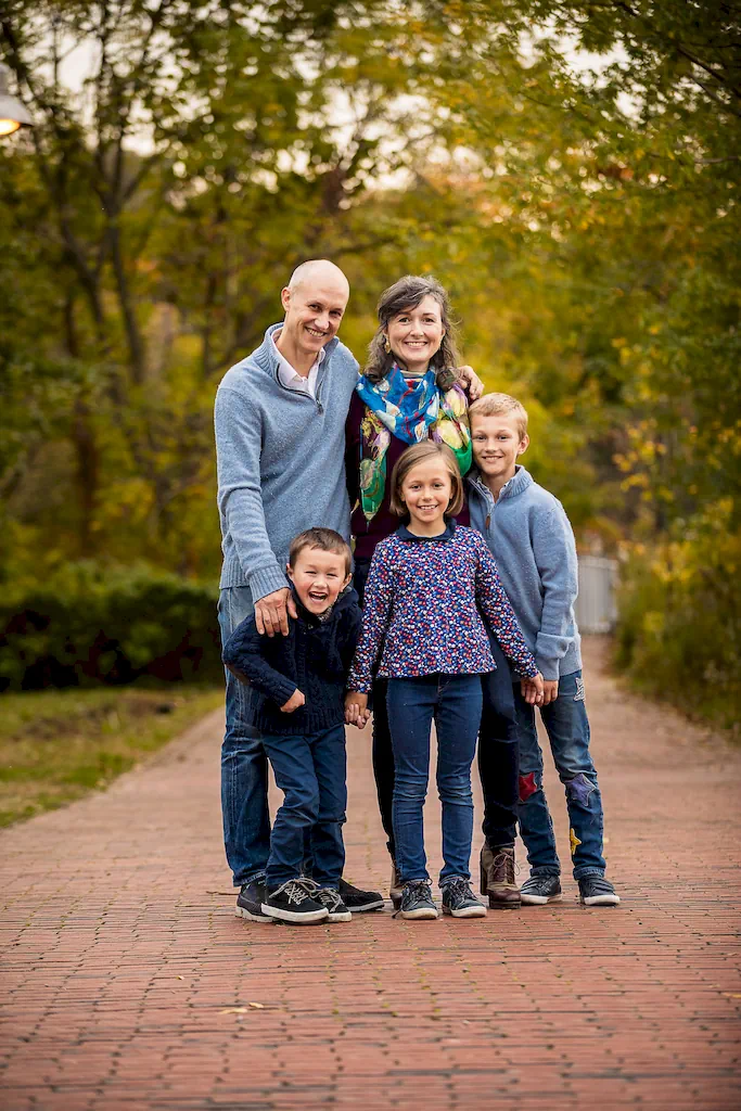 A traditional autumn family portrait at Todmorden Mills Toronto.