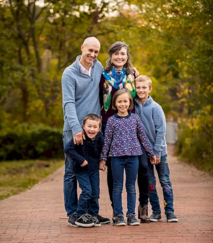 A traditional autumn family portrait at Todmorden Mills Toronto.