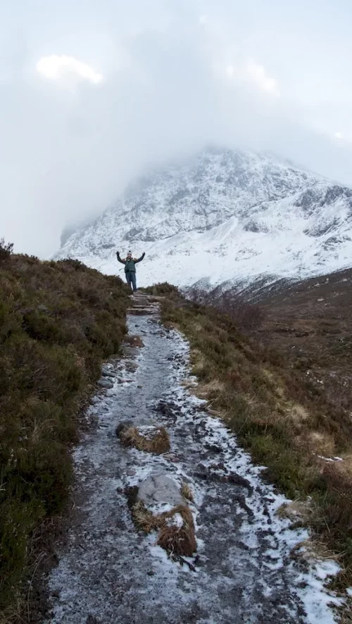 Matt Trimble hiking in Scotland