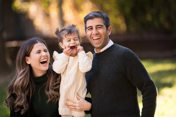 Toronto family photography, Authentic Laughing portrait